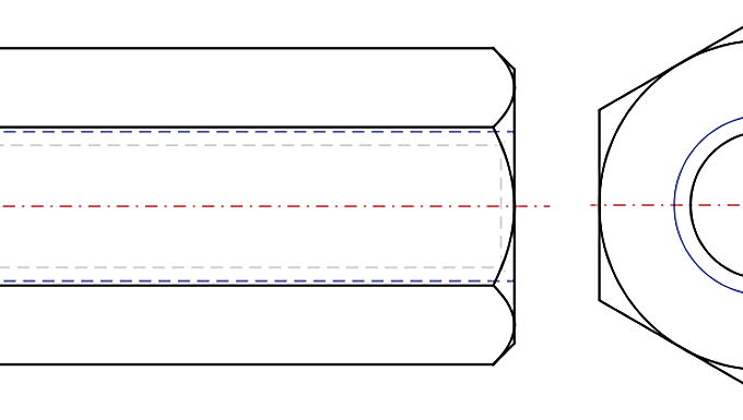 Nylon Standoff, Internal Thread