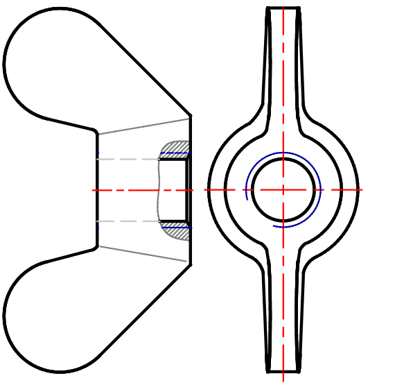 Thumbnail: BN 644, STAINLESS STEEL METRIC WING NUT ECROUS à OREILLES