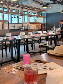 Hat painting classroom