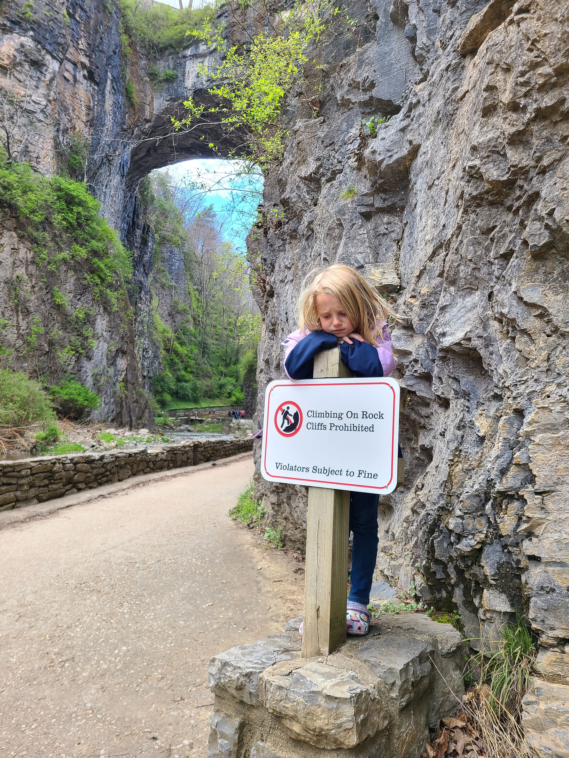 Sad because we can't climb