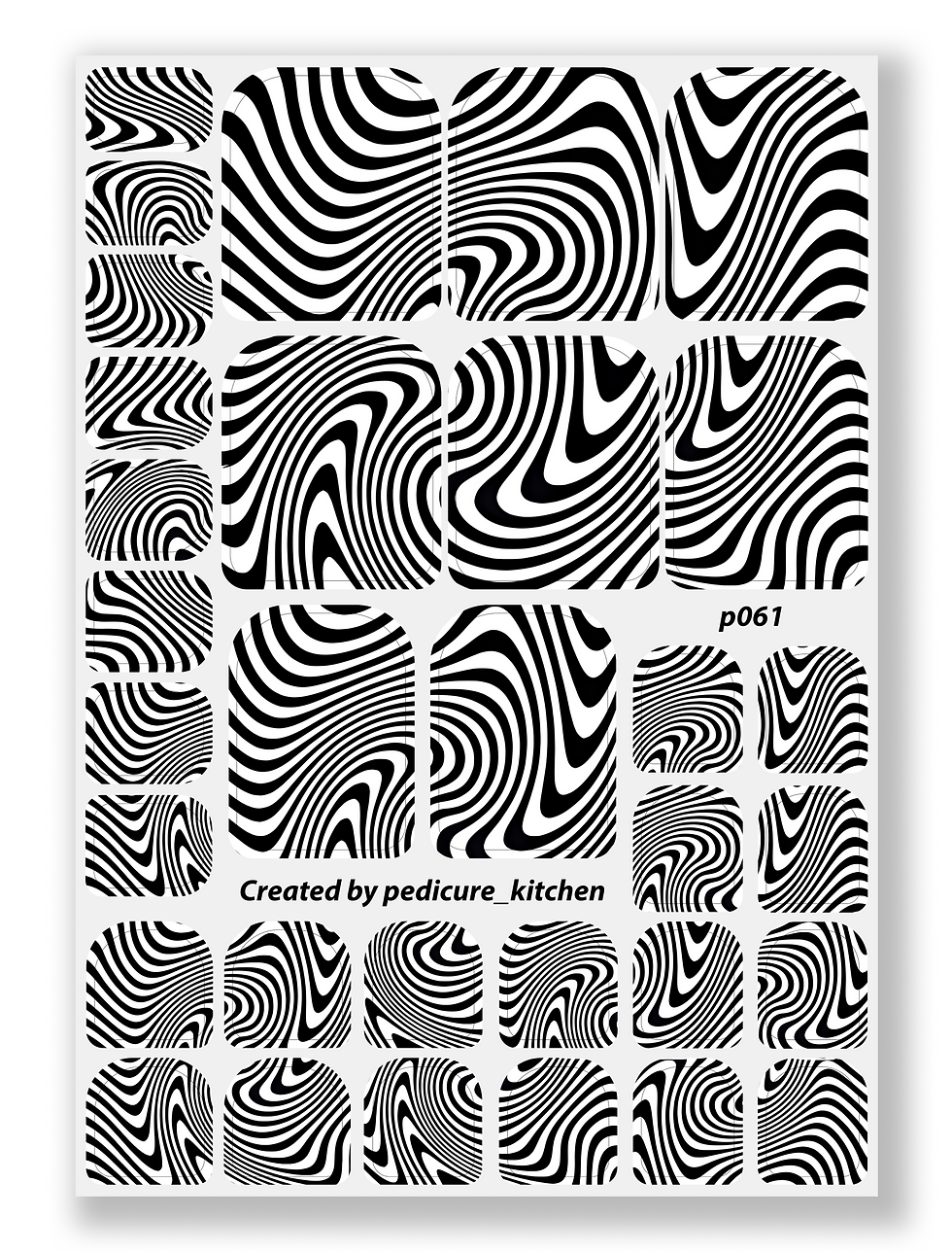 Pedicure BLACK ILLUSION P-061