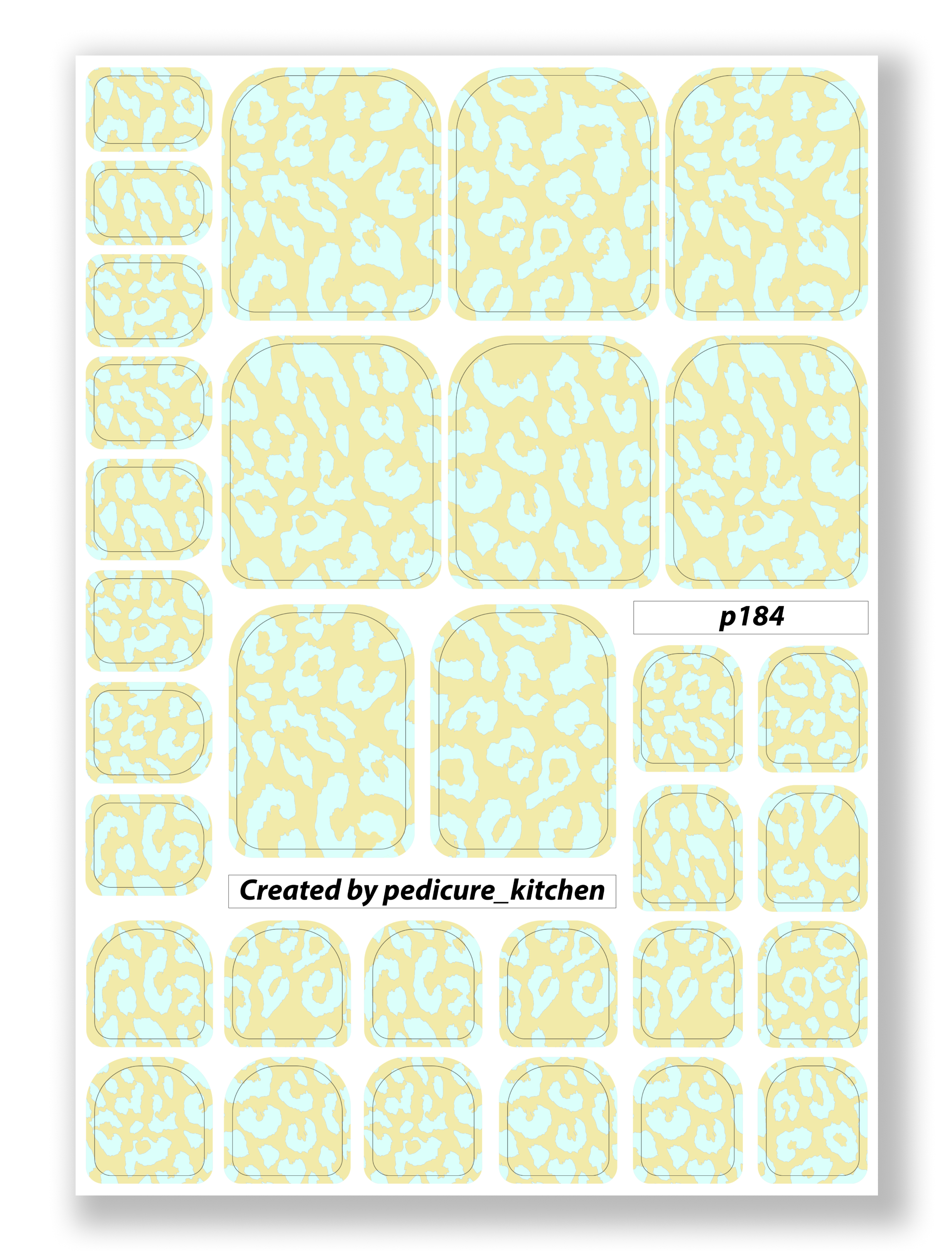 Yellow leo silver foil P-184
