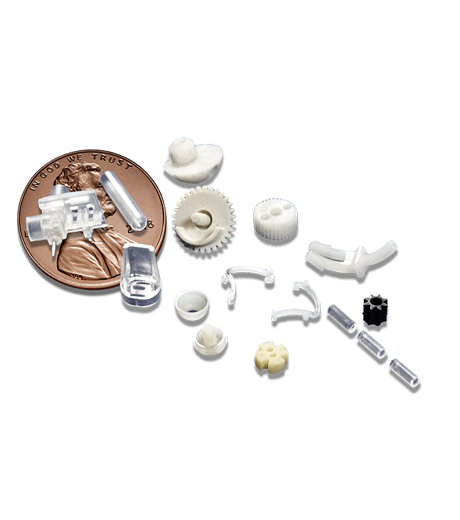medical injection molded parts can be very small or up to the size of a microwave oven