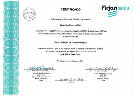 certificado - oficina de criação de conteúdo digital