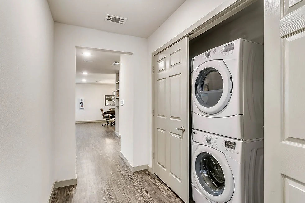 Free laundry facilities used by military families at Lonestar 23 RV Park