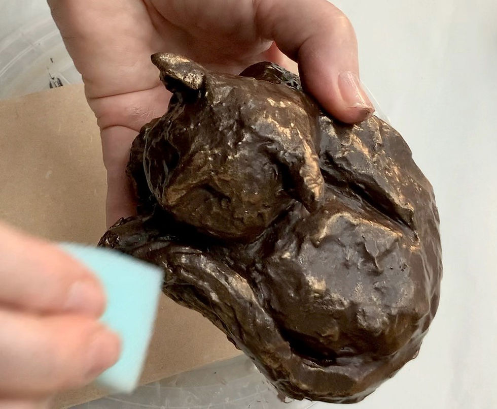 Thumbnail: Box of 4 Sleeping Cat Sculpture Kits