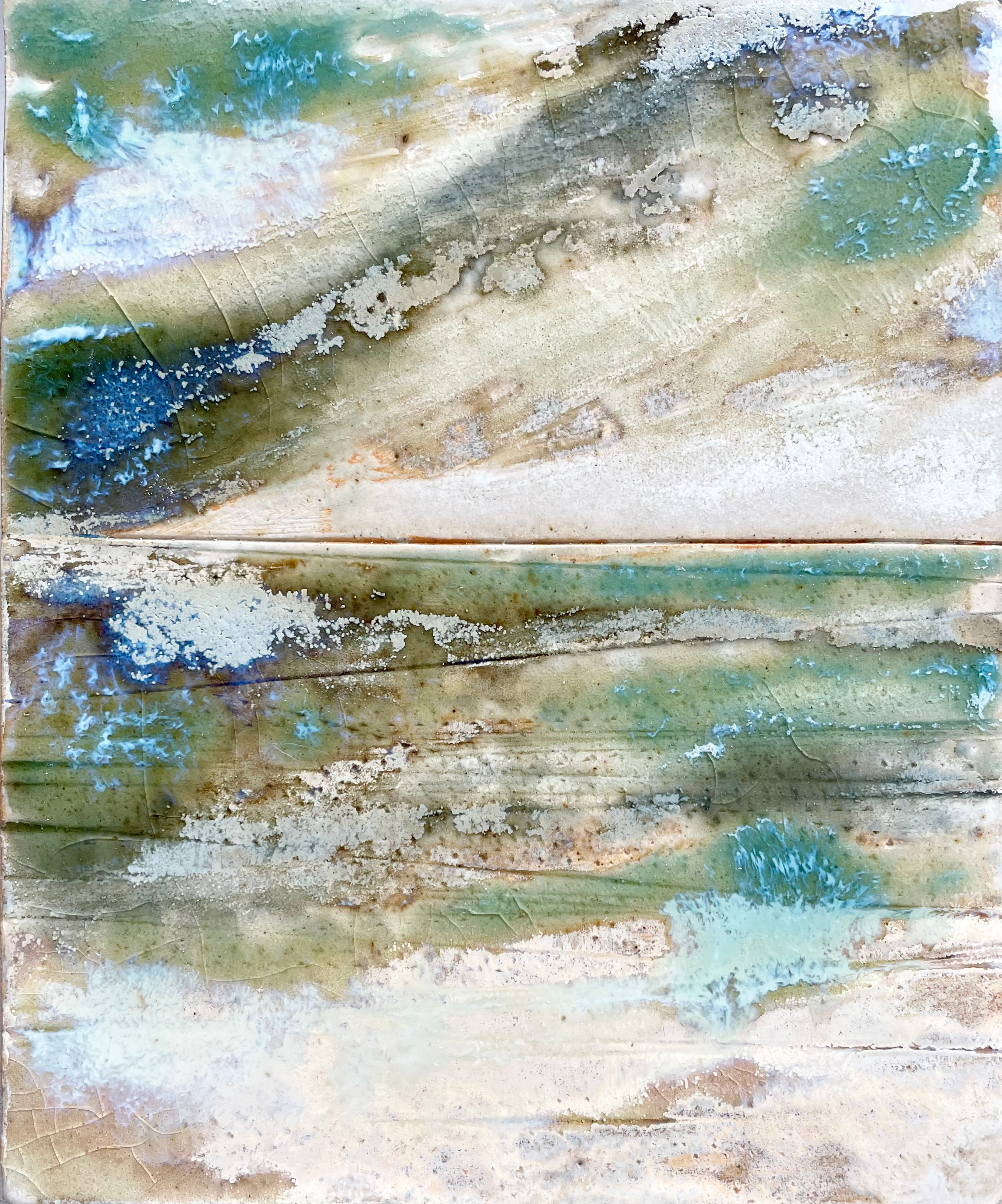 From Holkham Beach - Handmade Landscape Ceramic Artwork Tile