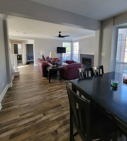 LVP flooring installation, luxury vinyl plank