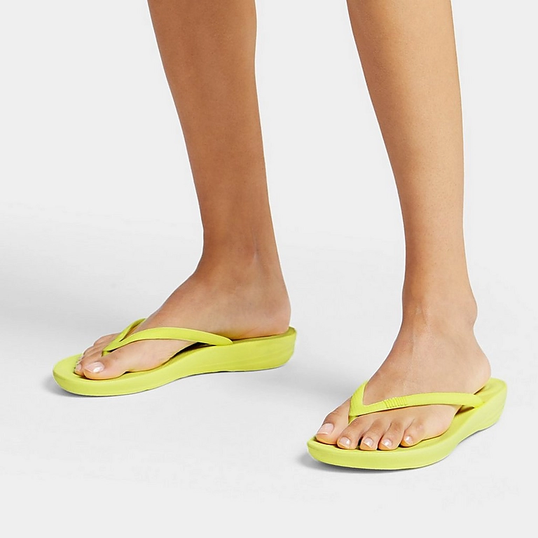 Thumbnail: Neon Yellow IQushion Fitflops