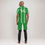 Thumbnail: Proudly Naija Green & White Men's AFCON Hawaiian Short Sleeve Shirt Set