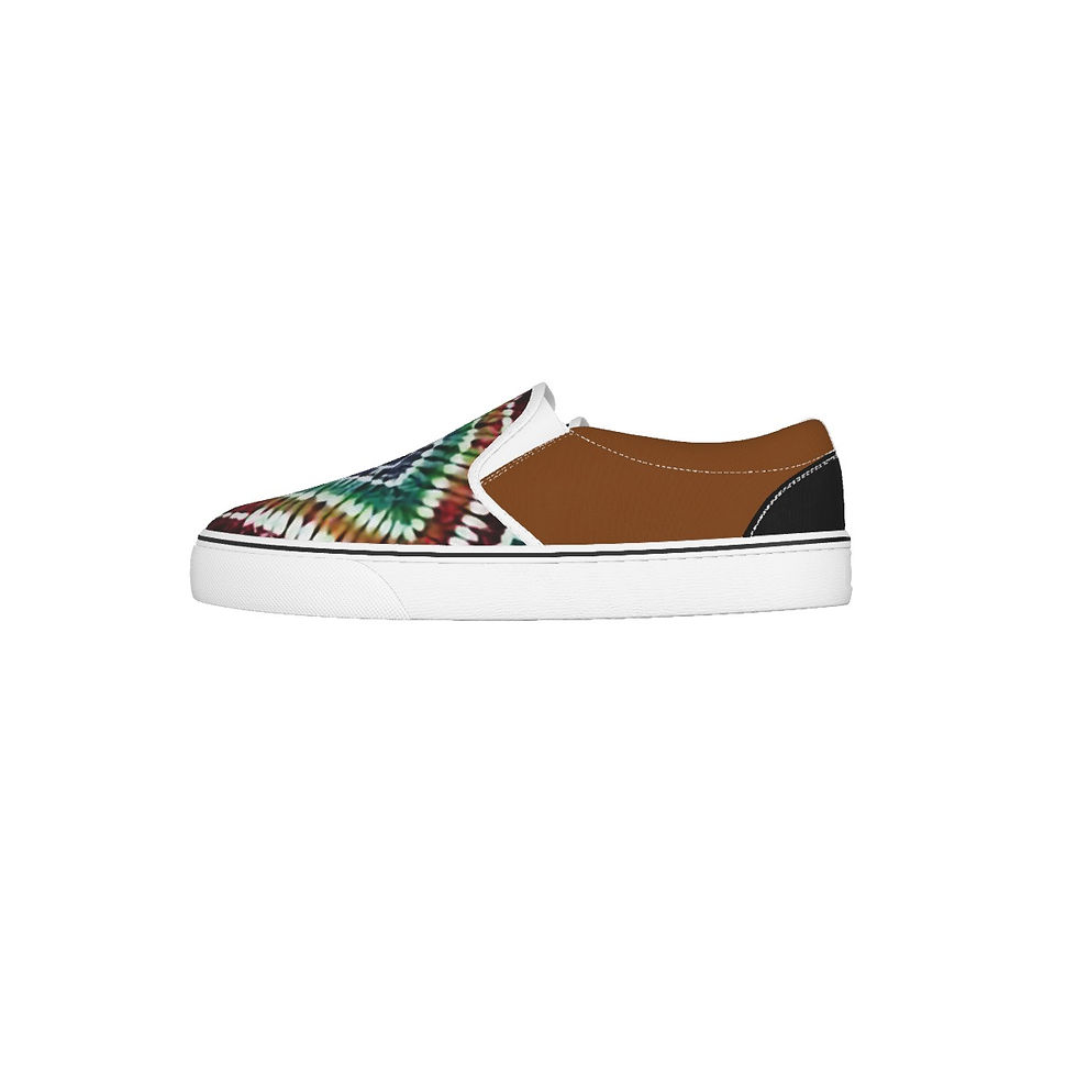 Thumbnail: Adire Print Women's Slip On Sneakers
