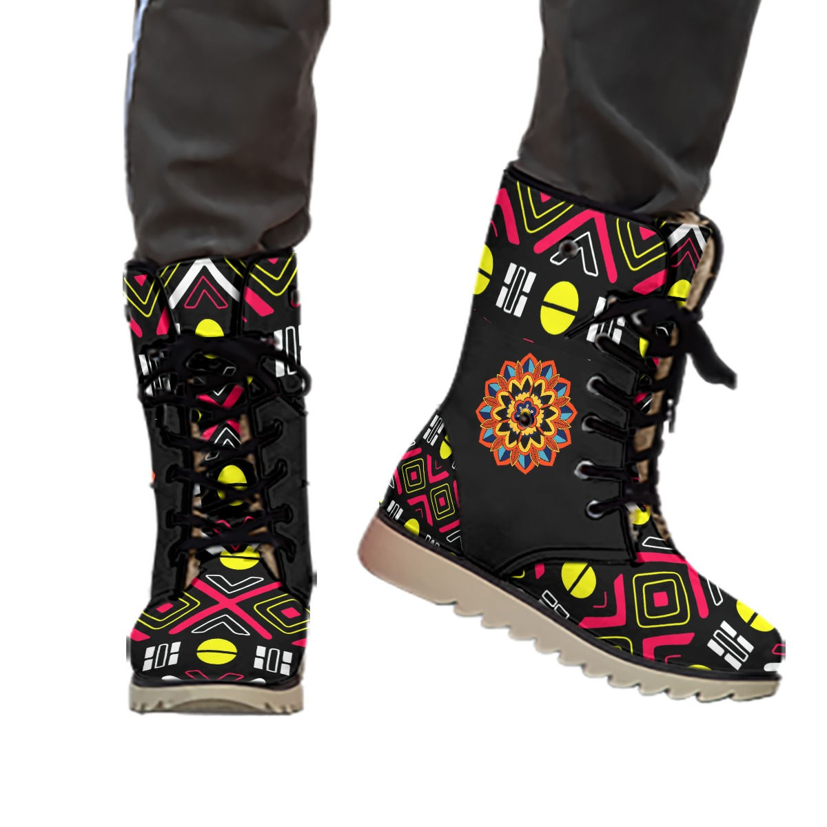 All-Over Print Women's Plush Boots