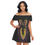 Thumbnail: Dashiki Print Women's Off-shoulder Dress With Ruffle