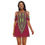 Thumbnail: Dashiki Print Women's Cold Shoulder Dress | 190GSM Cotton | Basilioafrik