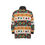 Thumbnail: Geometric Bogolan Unisex Stand Collar Zipped Jacket