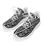 Thumbnail: Black & White Mudcloth Patterned Men's Sneaker Shoes