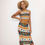 Thumbnail: Tribal Bogolan Pattern Women's Tank Top & Split High Skirt Set