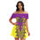 Thumbnail: Dashiki Print Women's Off-shoulder Dress With Ruffle