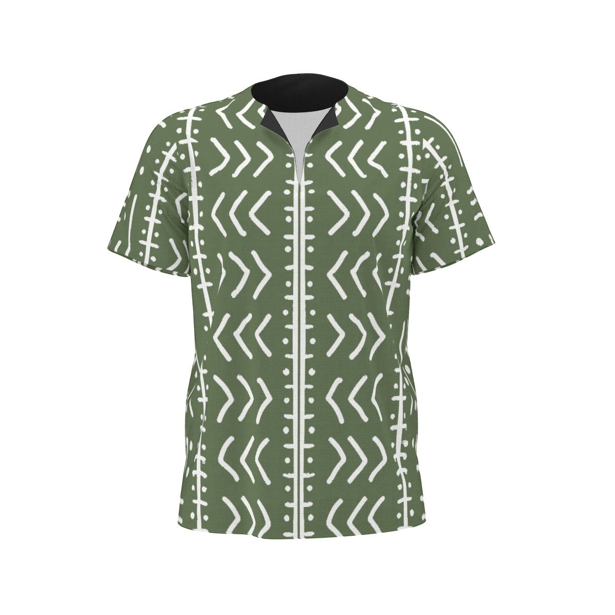 Men's Bogolan Print African Dashiki Shirt