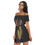 Thumbnail: Dashiki Print Women's Off-shoulder Dress With Ruffle