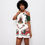 Thumbnail: Women's Cold Shoulder Santa Dress | 190GSM Cotton
