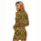 Thumbnail: Ankara Print Women's Frontal Zip Bodycon Dress
