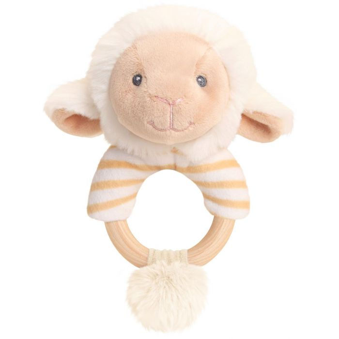 Keel Toys Eco Lullaby Lamb Ring Rattle