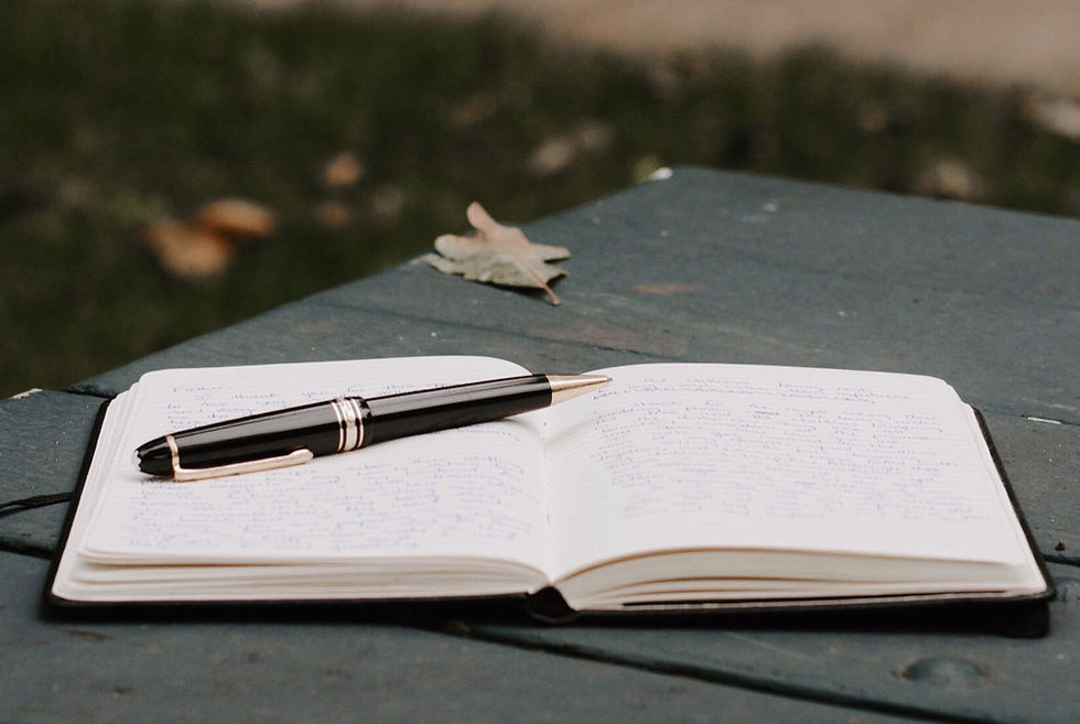 Open Notebook Outdoors