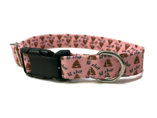 Pink Little Shit Dog Collar