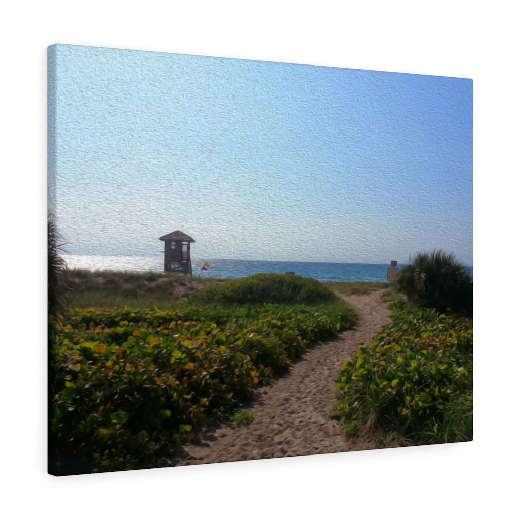 Going to the beach oil painting on Canvas