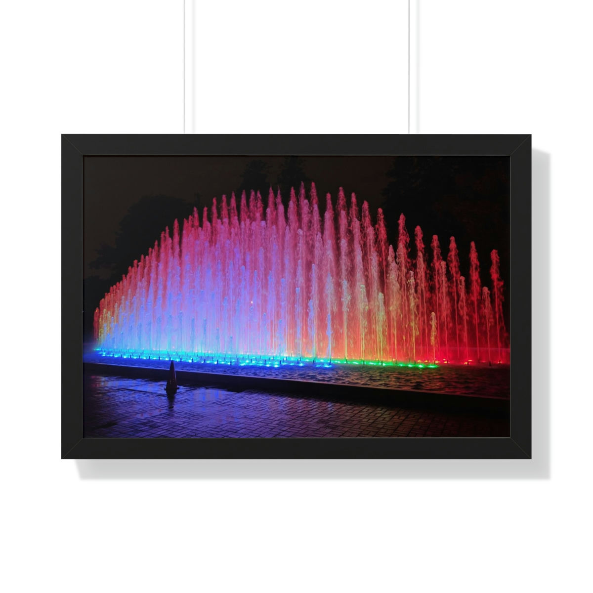 Fuente del Arco Iris Framed Wall Art