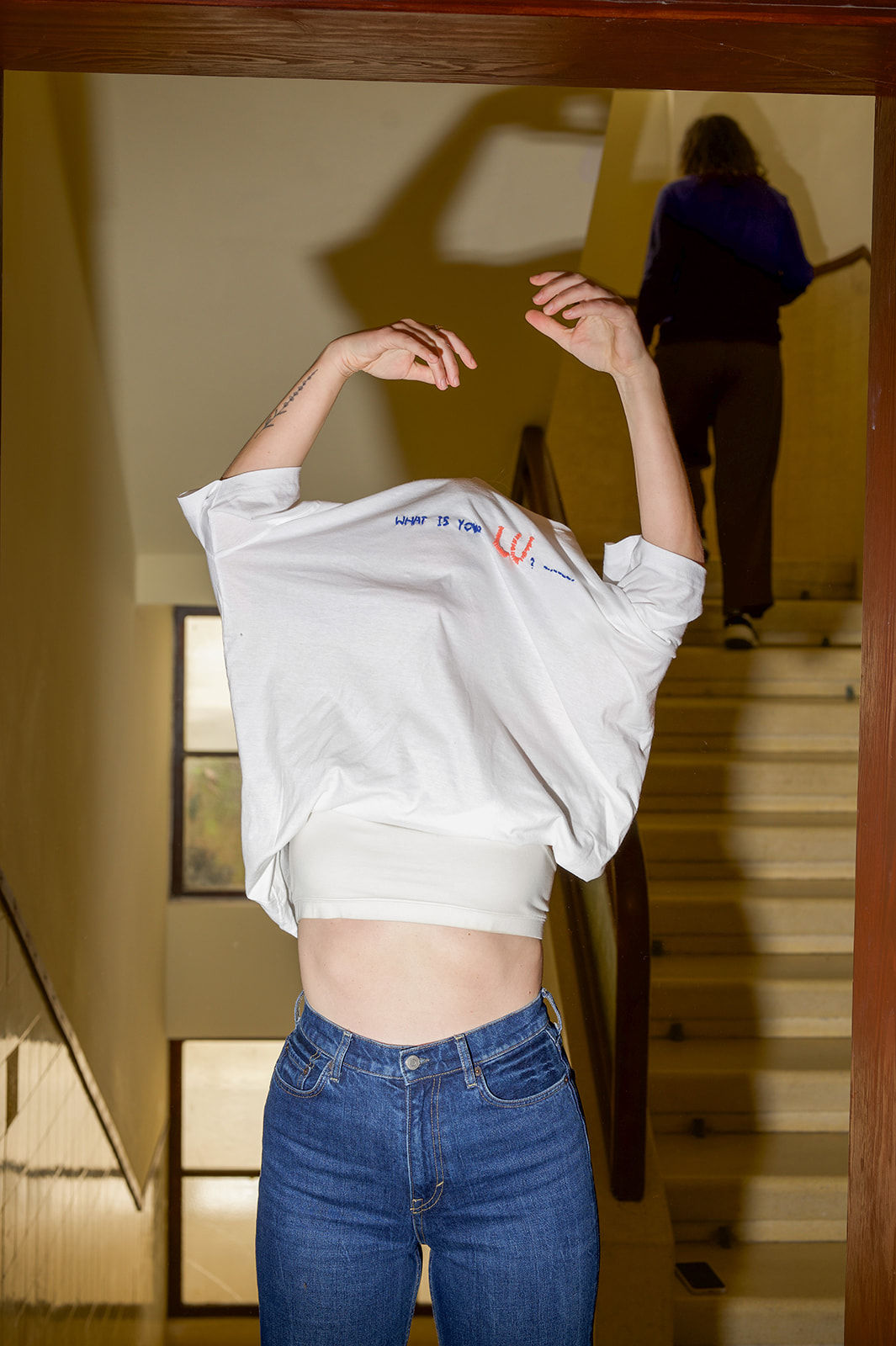 what is your LU? /  טישירט רקומה בעבודת יד