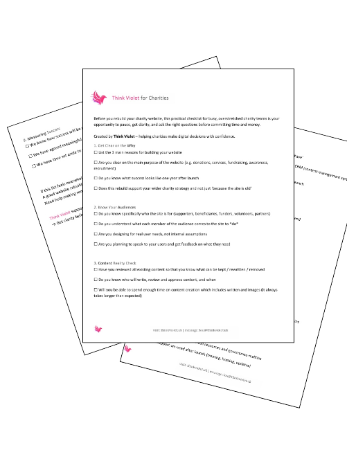Website build checklist