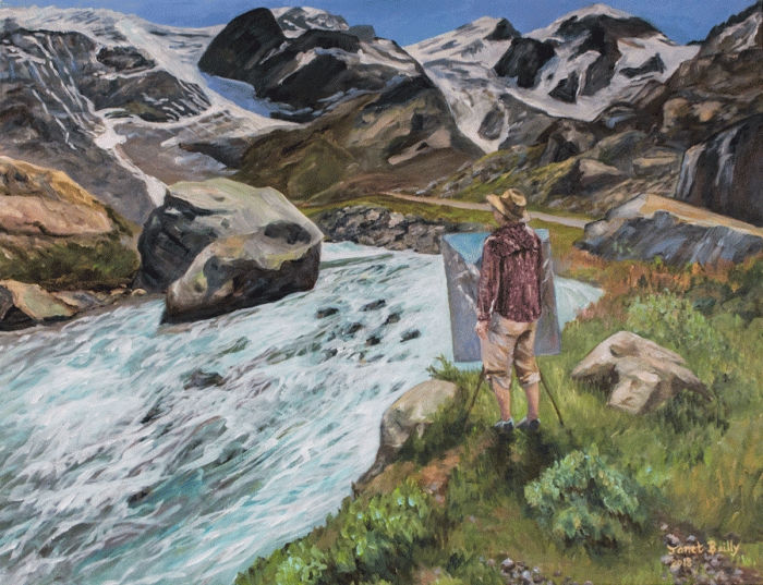 Le peintre au Steinfletscher