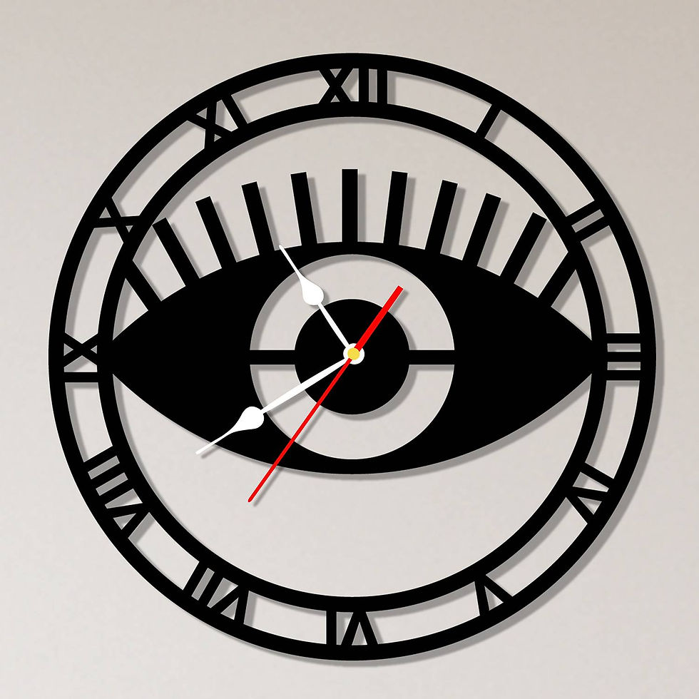 Horloge Oeil Et Cils Moderne – Épurée