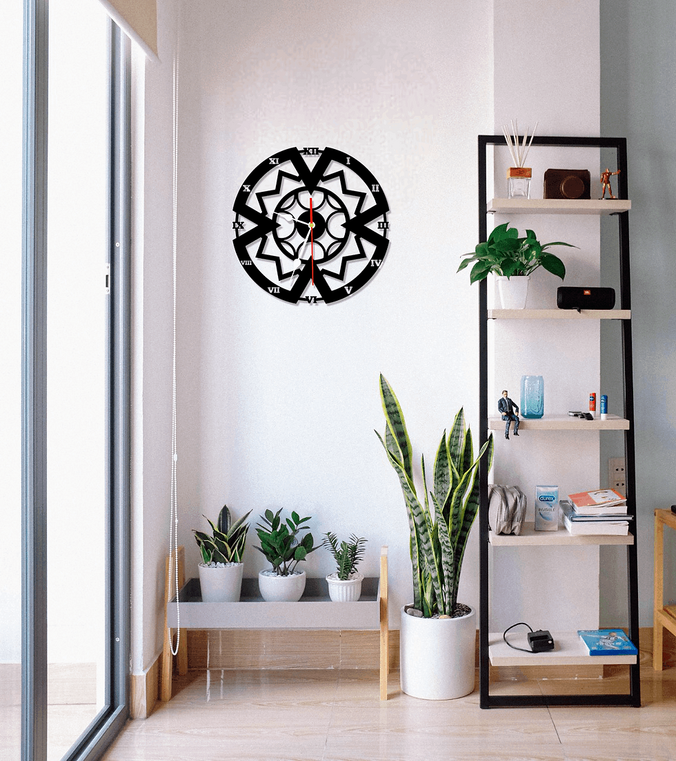 Horloge - Formes Géométriques Symétriques – Contemporaine