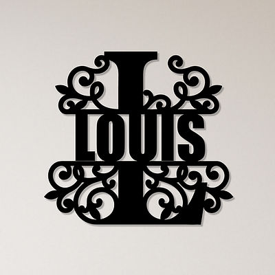 tableau mural monogramme prenom personnalisable