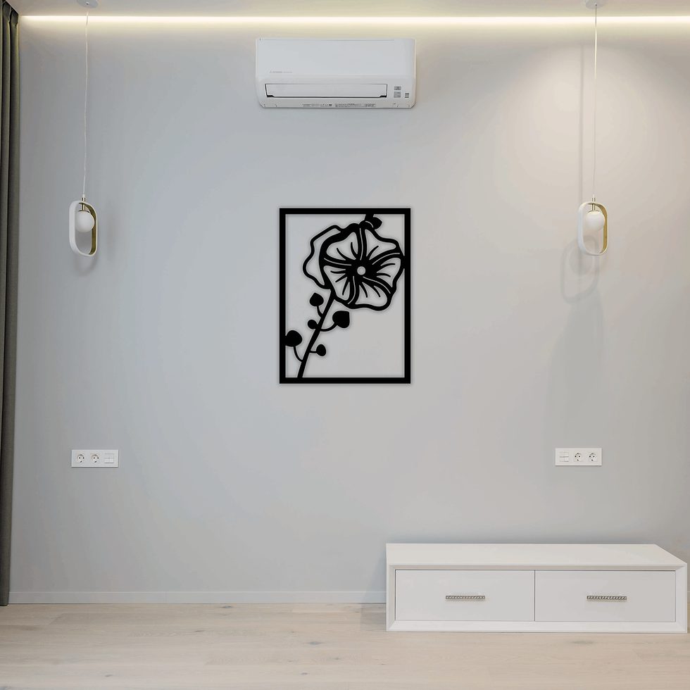 Tableau Fleur Hibiscus Stylisée