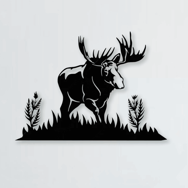 Tableau Elan dans l'herbe