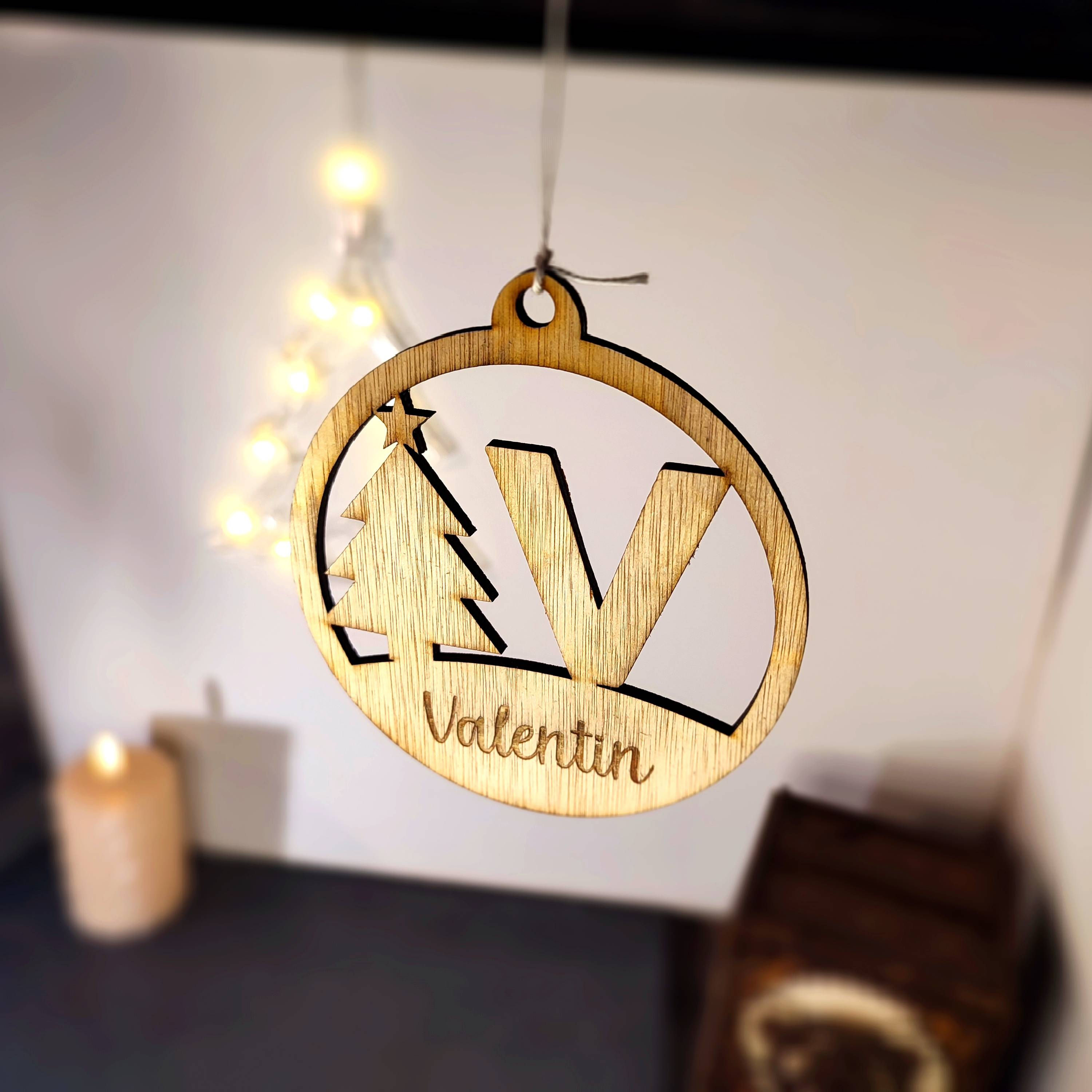 Sapin - Boule de Noël personnalisée