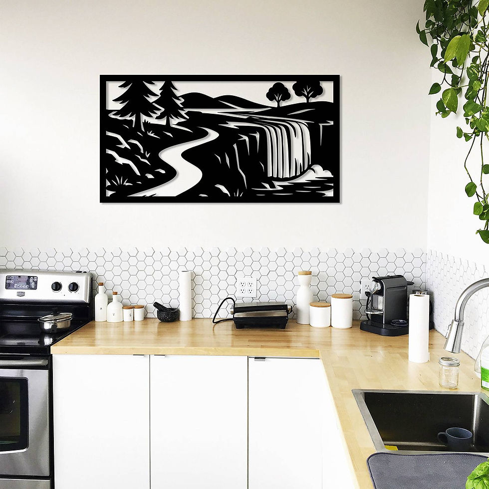 Tableau Cascade et Chemin - Naturel et Apaisant