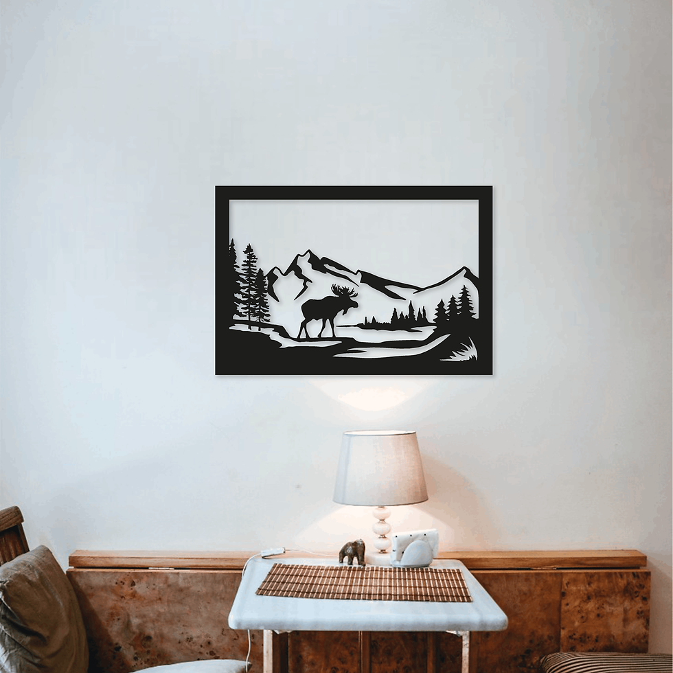 Tableau Paysage Renne – Montagne et Nature Sauvage