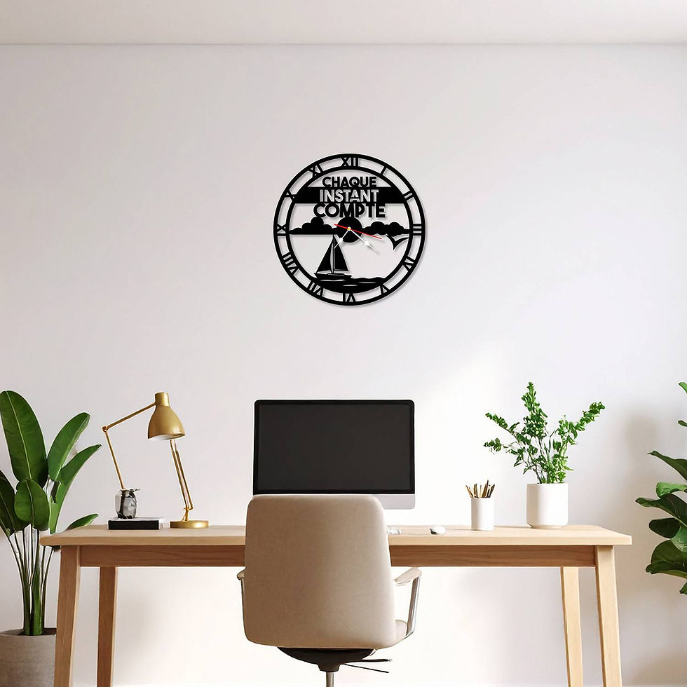 Horloge Chaque Instant Compte - Voilier – Inspirante