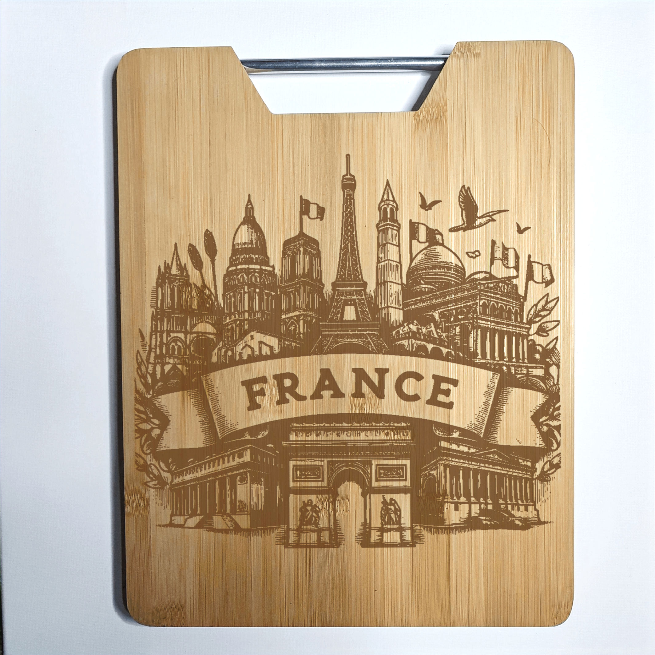 Monuments français emblématiques (modèle 2) - Planche à Découper Gravée