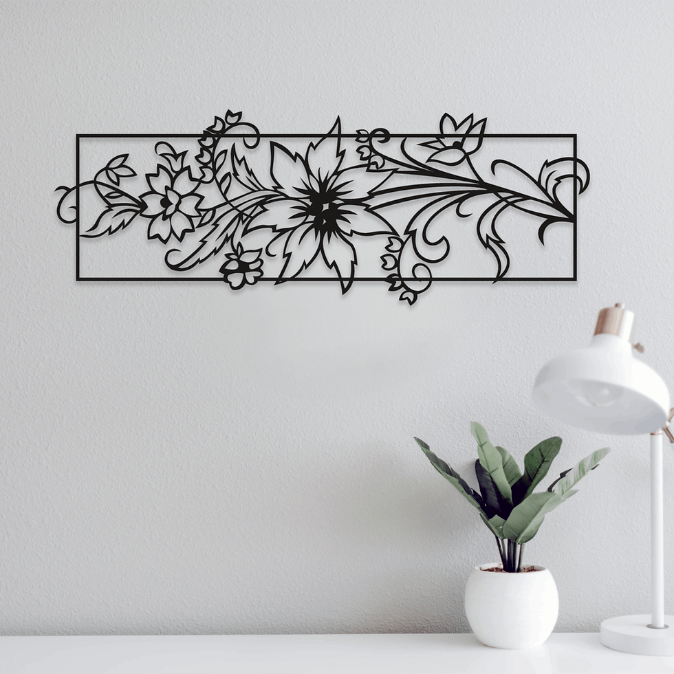 Tableau Fleurs Encadrées – Élégance et Fraîcheur Naturelle