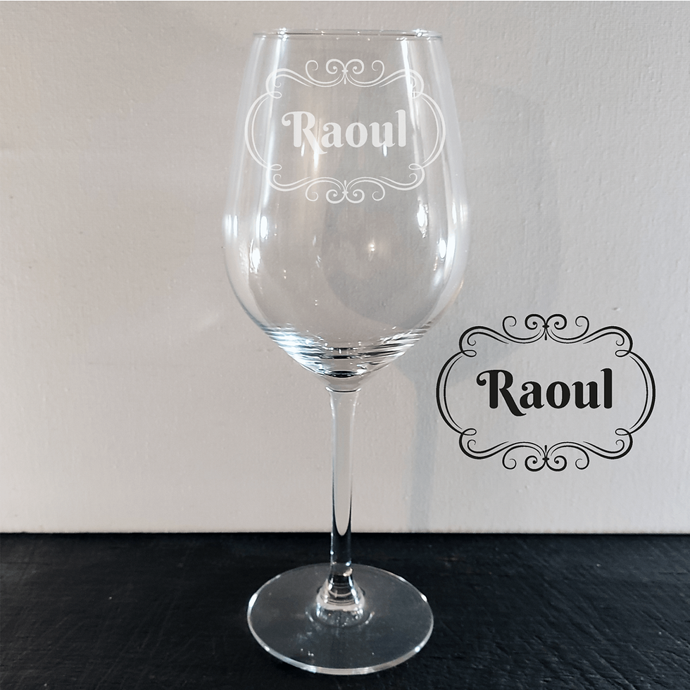 Miniature : verre vin 500ml personnalise ornements classiques