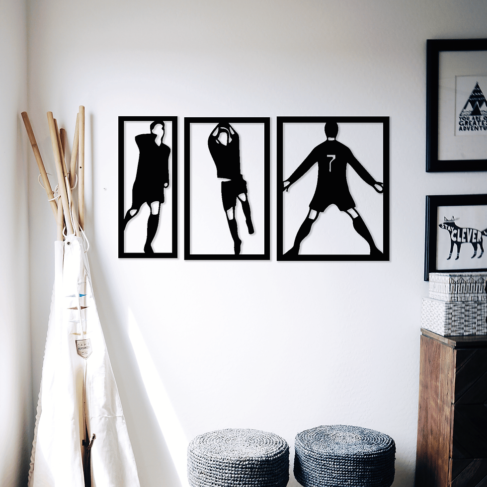 Tableau triptyque Cristiano Ronaldo