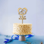 Topper cake personnalisé – événement/anniversaire, découpe laser précise