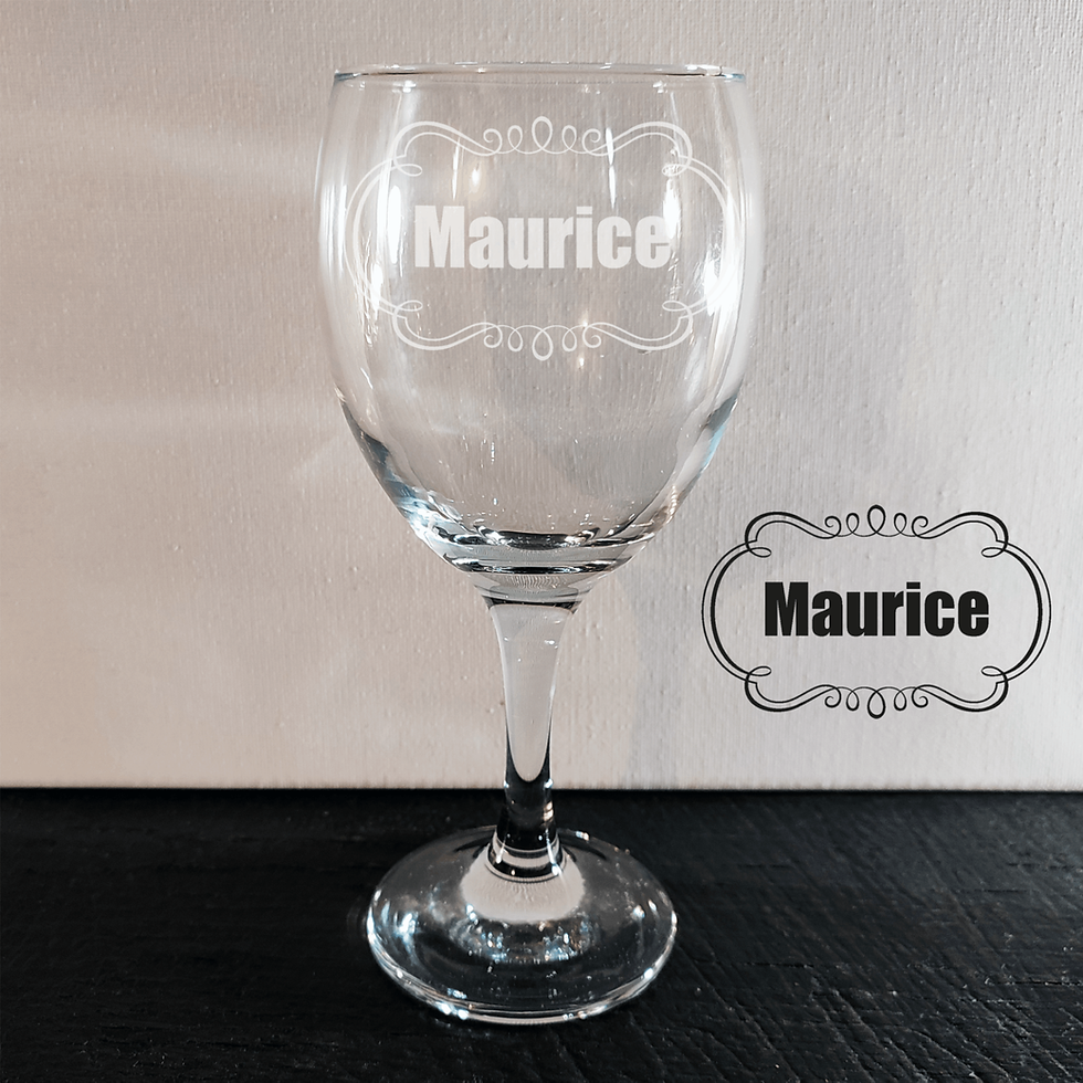 verre a vin 340 ml personnalise ornements harmoniques