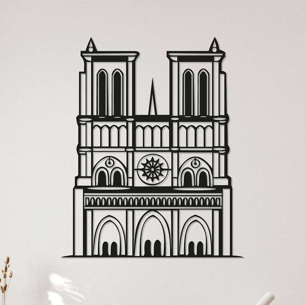 Tableau Cathédrale Notre-Dame de Paris - Design Élégant
